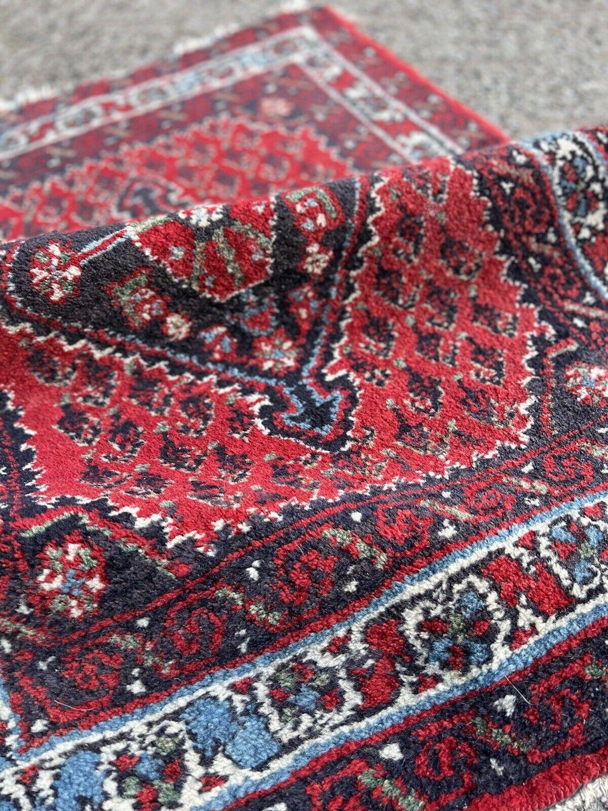 Late 20th Century Handmade Vintage Persian Style Hamadan Rug 2.1' x 2.9', 1970s - 1S35 For Sale