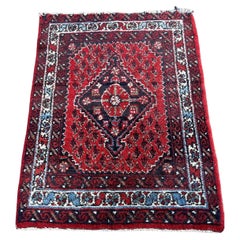 Handmade Vintage Persian Style Hamadan Rug 2.1' x 2.9', 1970s - 1S35