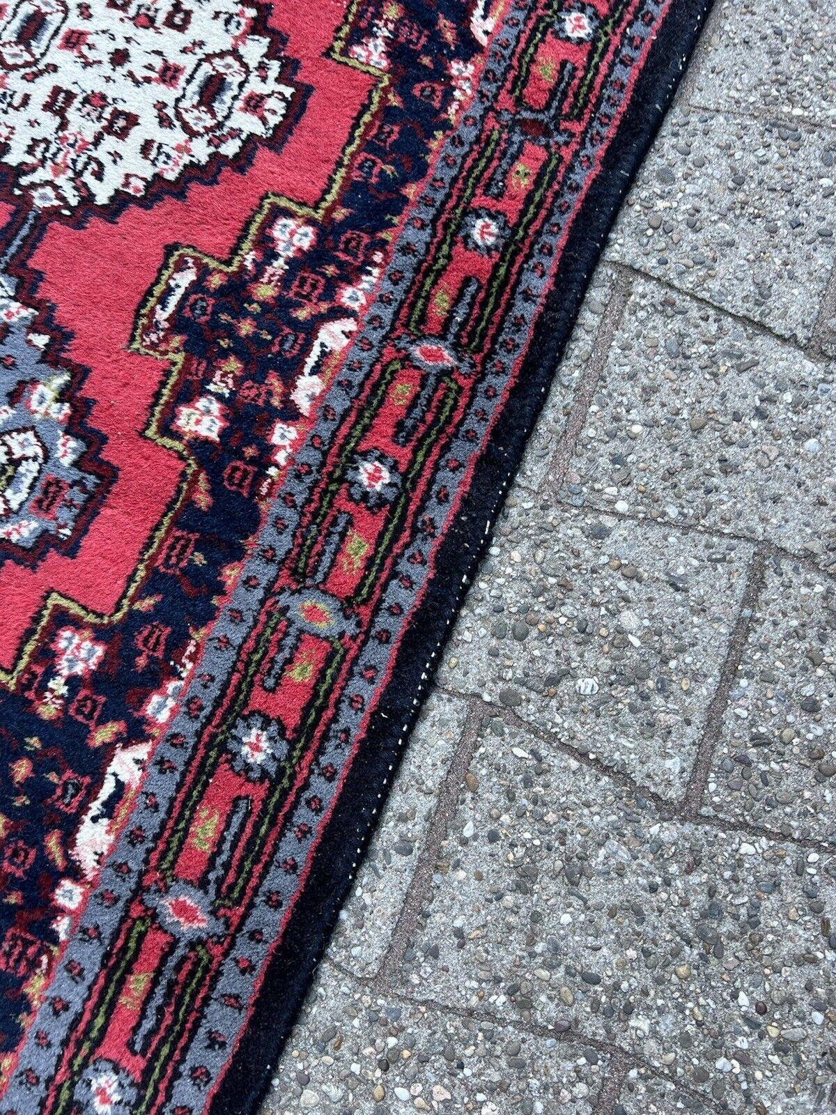 Handgefertigter Hamadan-Teppich im persischen Vintage-Stil 2.1' x 4.4', 1970er Jahre - 1S50 im Angebot 2