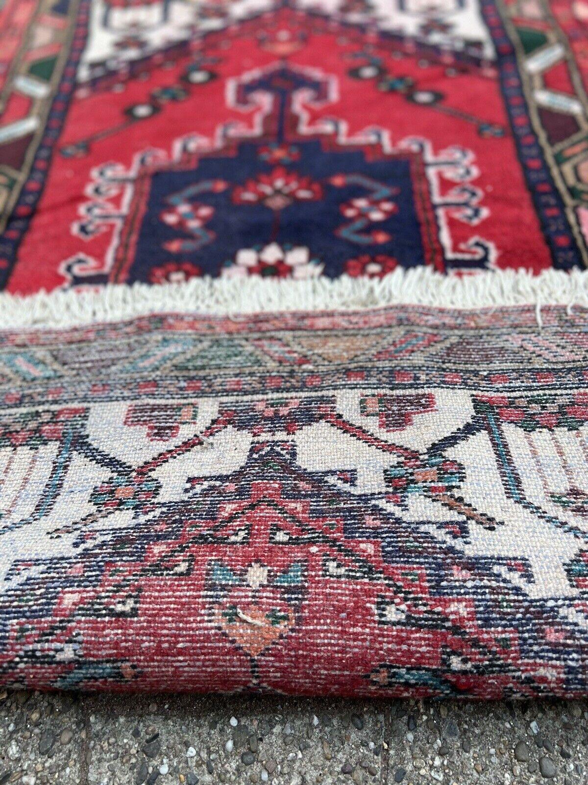 Handgefertigter Vintage-Hamadan-Teppich im persischen Stil 2,3' x 4', 1970er Jahre - 1S58 im Angebot 4