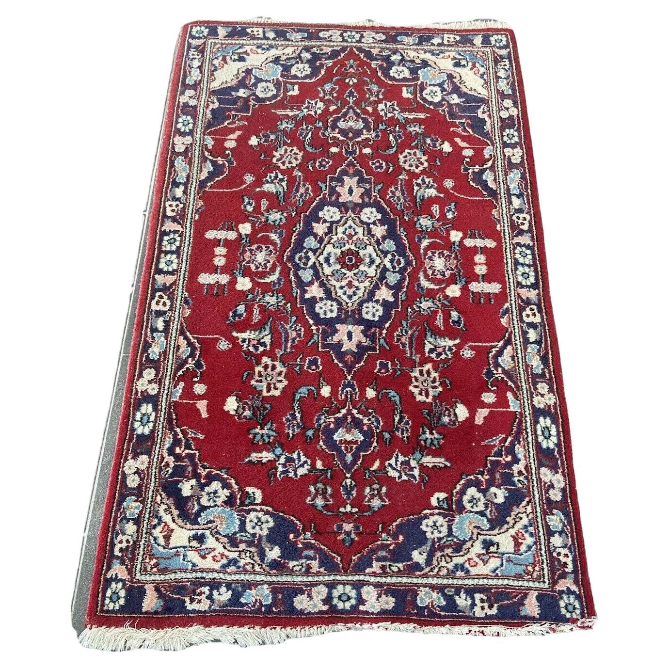 Handgefertigter Vintage-Hamadan-Teppich im persischen Stil 2,5' x 4.1', 1960er Jahre - 1S11