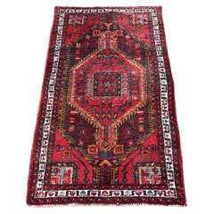 Handmade Vintage Persian Style Hamadan Rug 2.7' x 4.3', 1970s - 1S60