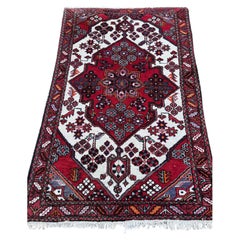 Handmade Vintage Persian Style Hamadan Rug 3.4' x 5.2', 1970s - 1S65