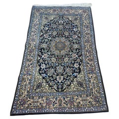 Handgefertigter Isfahan-Teppich im persischen Stil 3,4' x 5,7', 1970er Jahre - 1D137