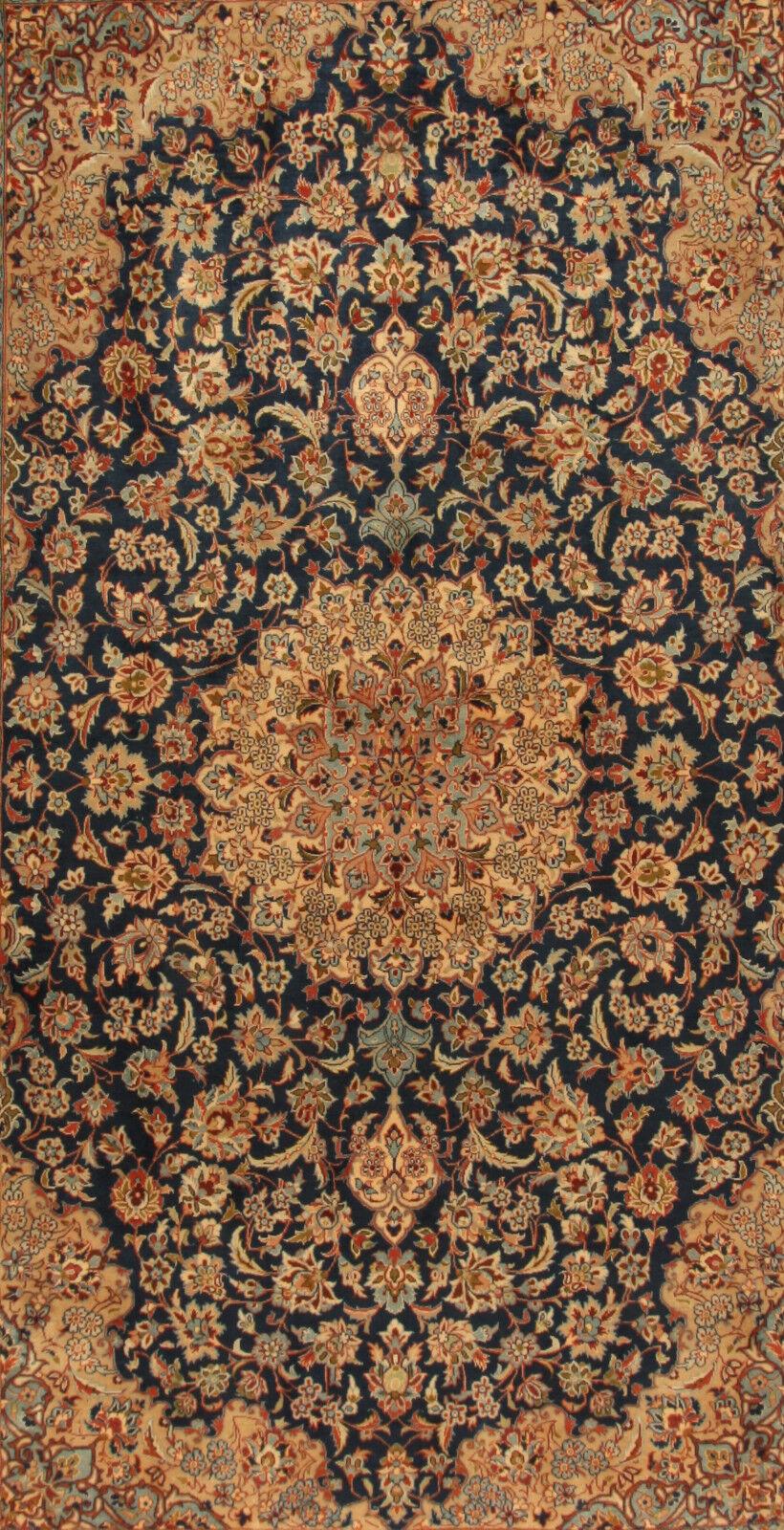 Handmade Vintage Persian Style Isfahan Rug 9.5' x 15', 1970s - 1T29 For Sale 3