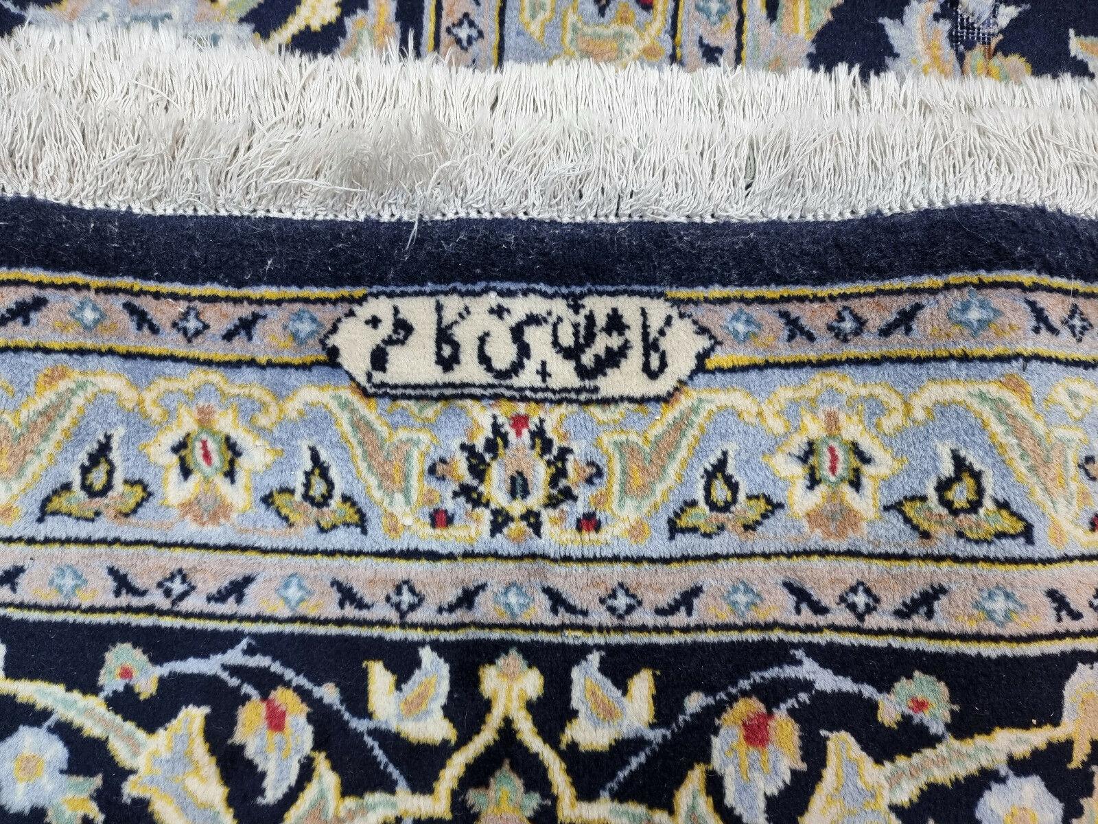 Wool Handmade Vintage Persian Style Kashan Oversize Rug 10.1' x 14.4', 1970s - 1D69 For Sale