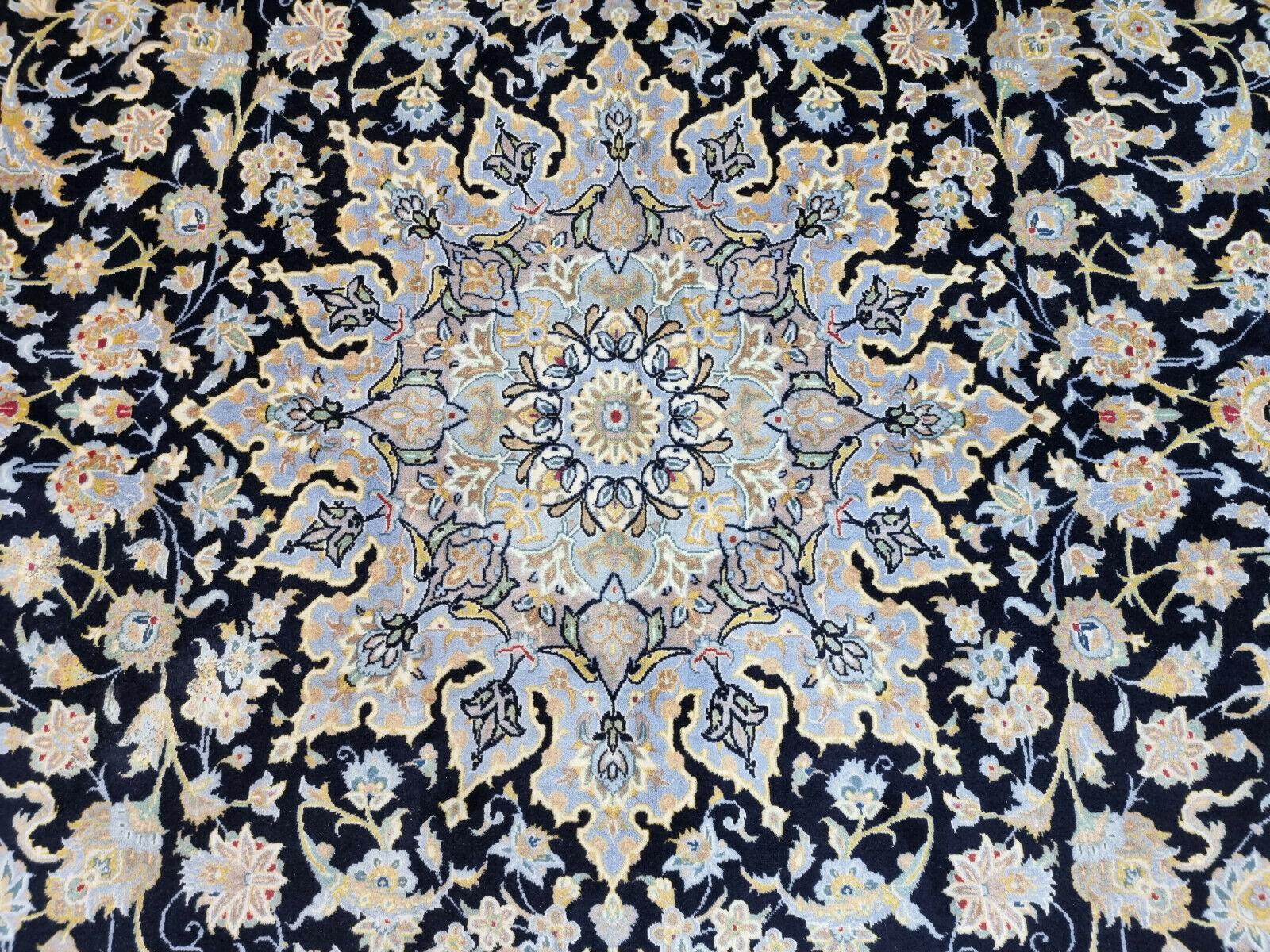 Handgefertigter Kashan Oversize-Teppich im persischen Vintage-Stil 10.1' x 14.4', 1970er Jahre - 1D69 im Angebot 2