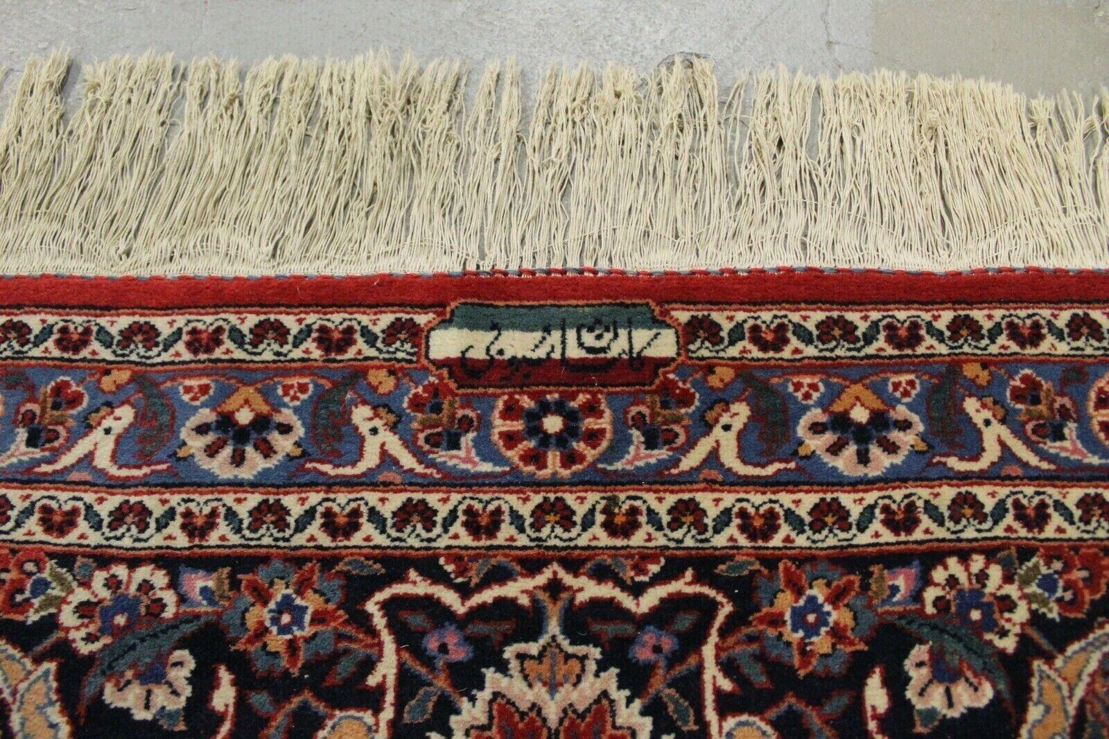 Handgefertigter roter Kashan-Teppich im Vintage-Stil 10' x 13,6', 1950er Jahre - 1K39 im Angebot 4