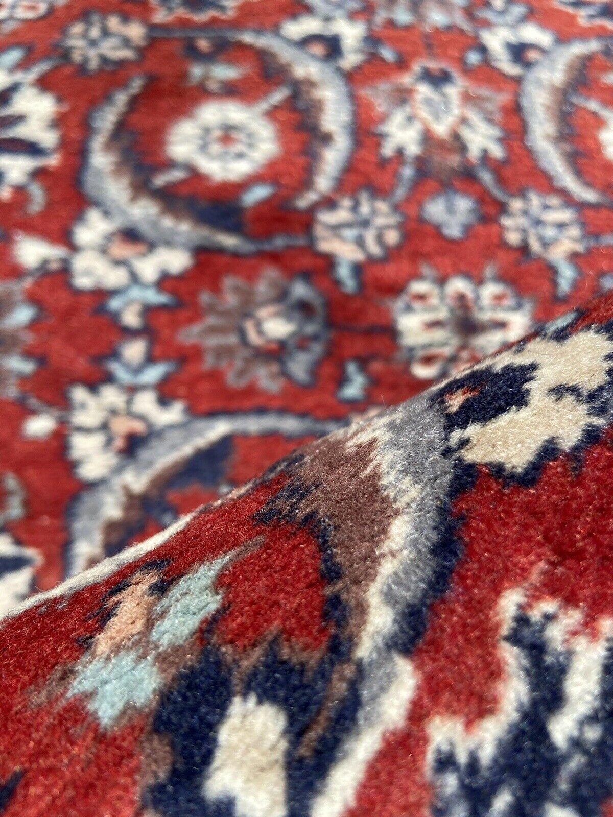 Handgefertigter Kashan-Teppich im persischen Vintage-Stil 1,5' x 3.7', 1970er Jahre - 1S21 im Zustand „Gut“ im Angebot in Bordeaux, FR