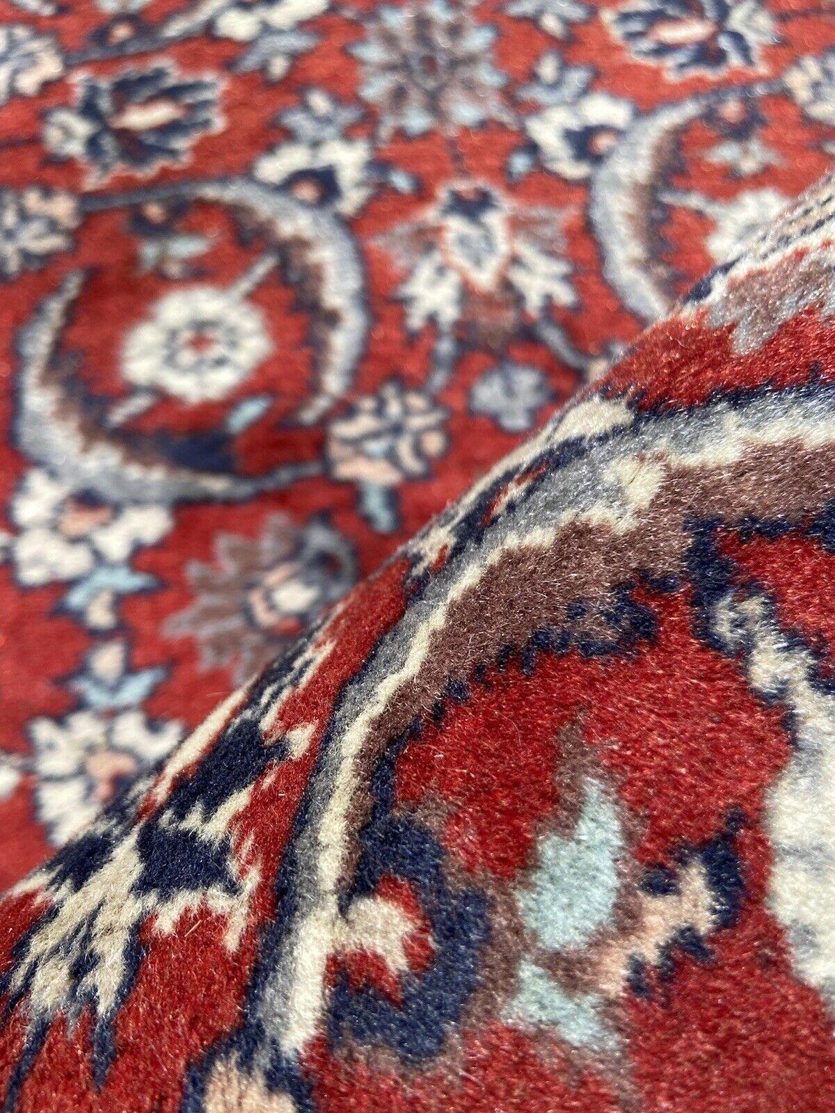 Handgefertigter Kashan-Teppich im persischen Vintage-Stil 1,5' x 3.7', 1970er Jahre - 1S21 (Ende des 20. Jahrhunderts) im Angebot