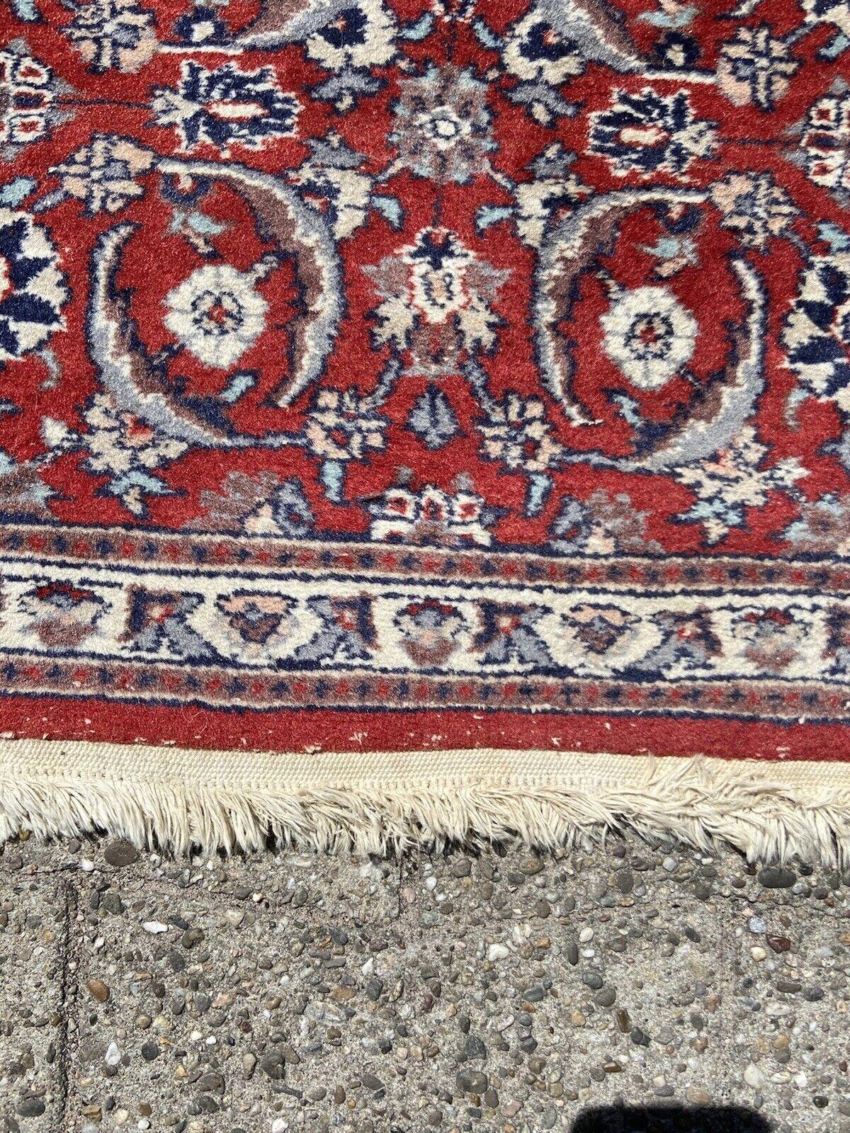 Handgefertigter Kashan-Teppich im persischen Vintage-Stil 1,5' x 3.7', 1970er Jahre - 1S21 im Angebot 1