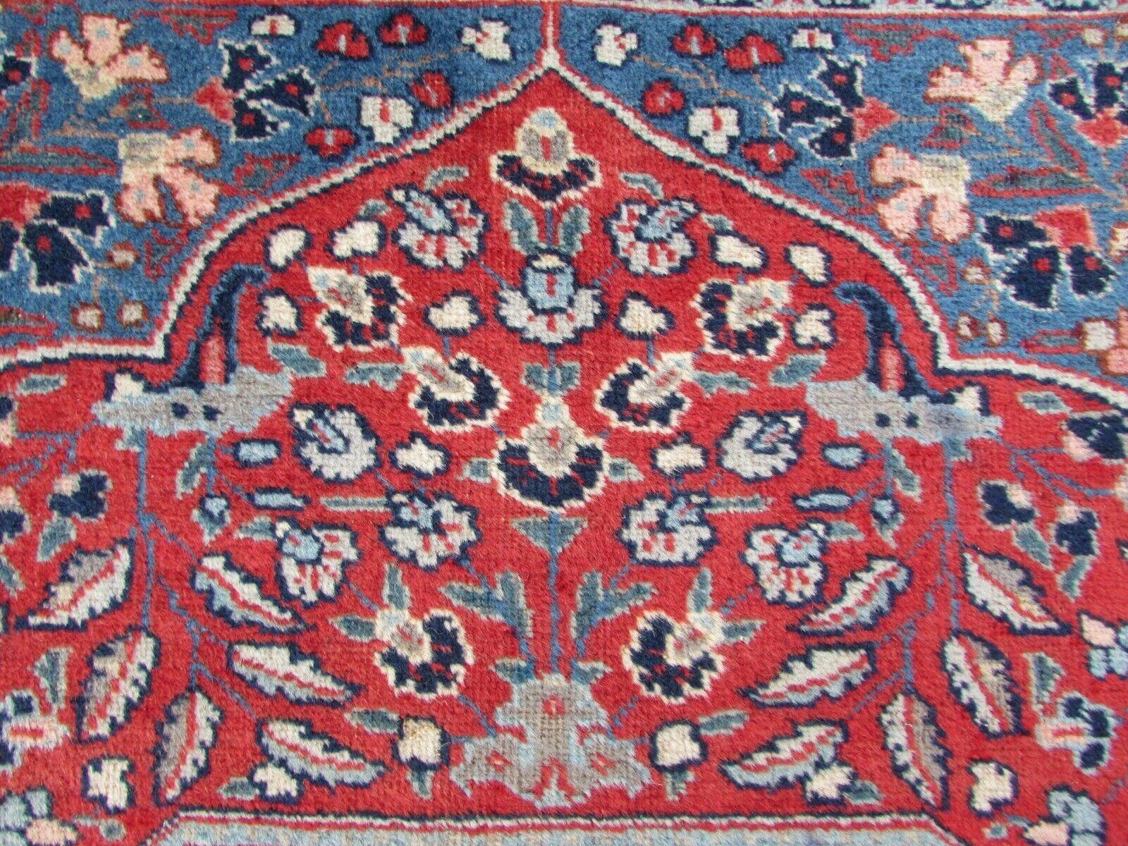 Handmade Vintage Persian Style Kazvin Rug 9.3' x 12.3', 1970s - 1Q68 For Sale 3