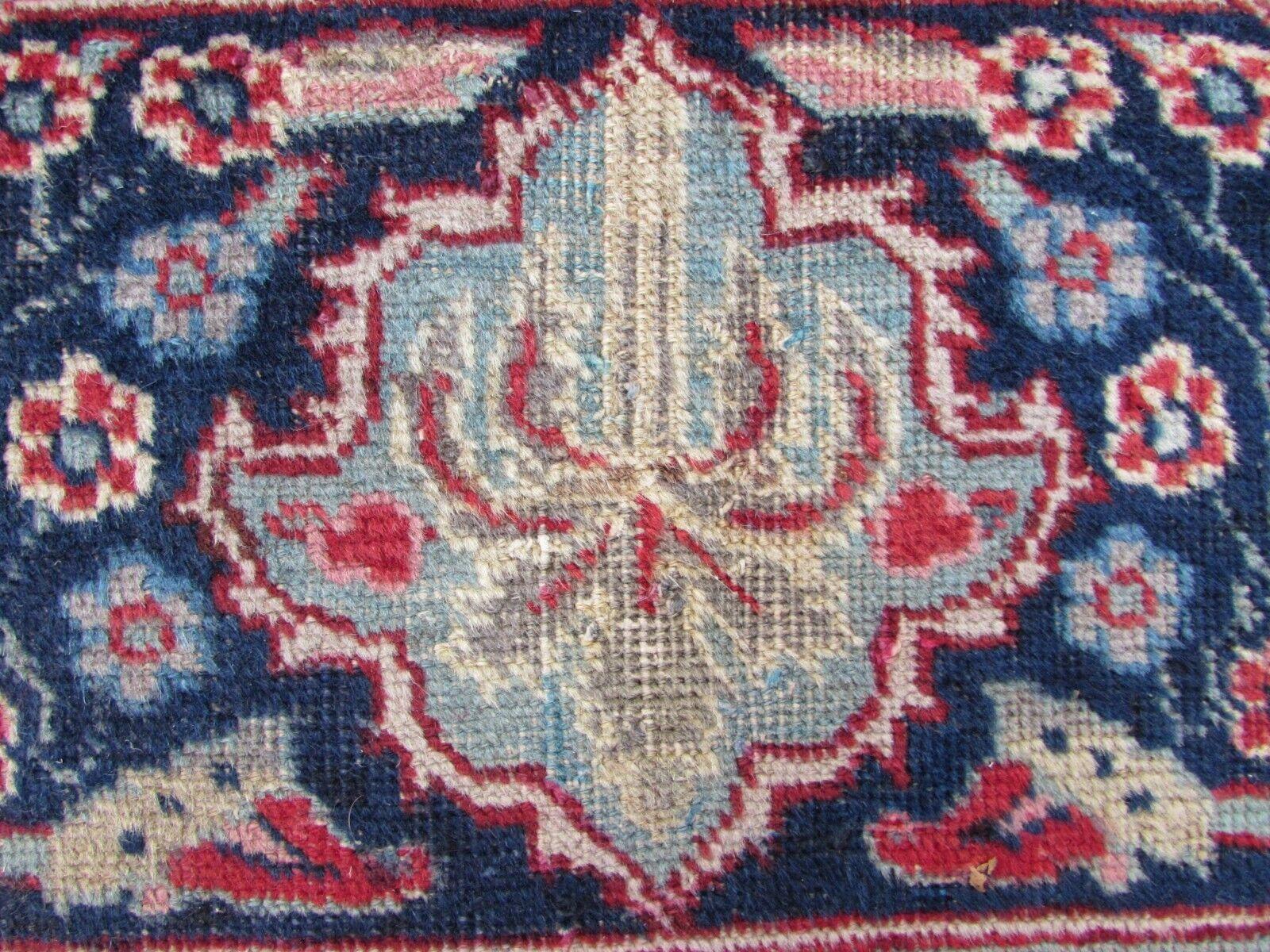 French Handmade Vintage Persian Style Kazvin Rug 9.3' x 12.3', 1970s - 1Q68 For Sale