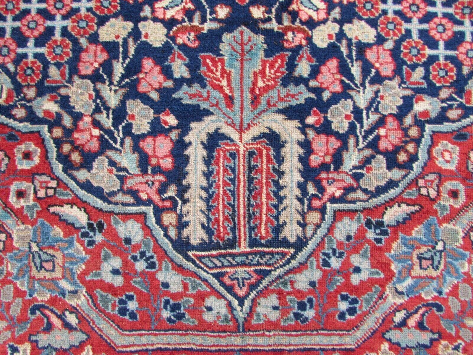 Handgefertigter Kazvin-Teppich im persischen Stil 9,3' x 12,3', 1970er Jahre - 1Q68 (Ende des 20. Jahrhunderts) im Angebot