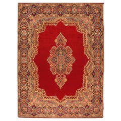 Tapis Kerman de style persan vintage fait à la main 9,9' x 13,3', 1970 - 1T41