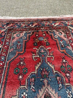 Handmade Vintage Persian Style Lilihan Rug 3.8' x 7', 1970s - 1S54