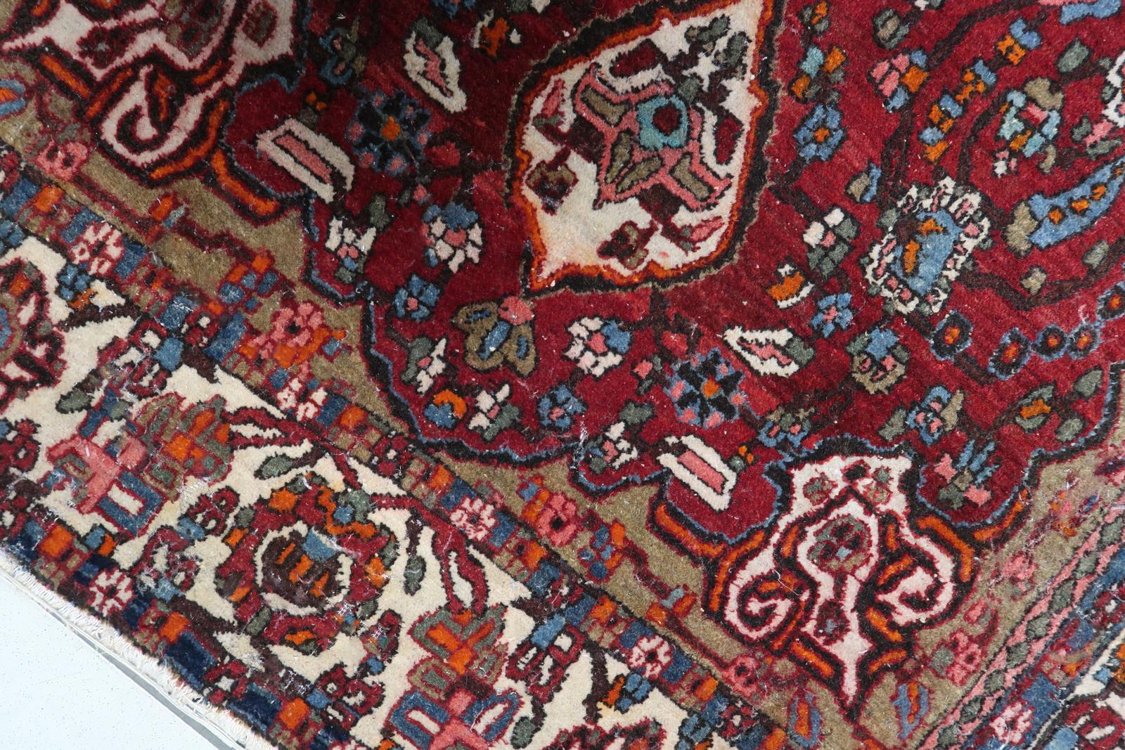Chinese Handmade Vintage Persian Style Mahal Rug 1950s - 1C1080 For Sale