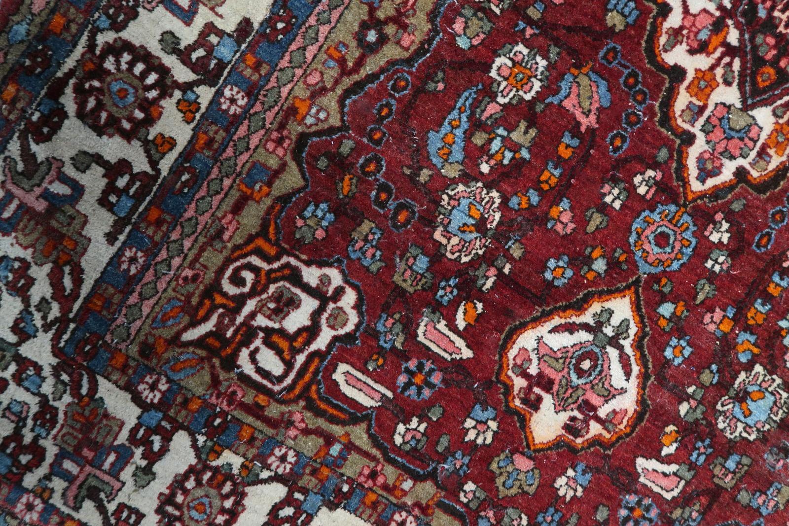 Handmade Vintage Persian Style Mahal Rug 1950s - 1C1080 For Sale 2