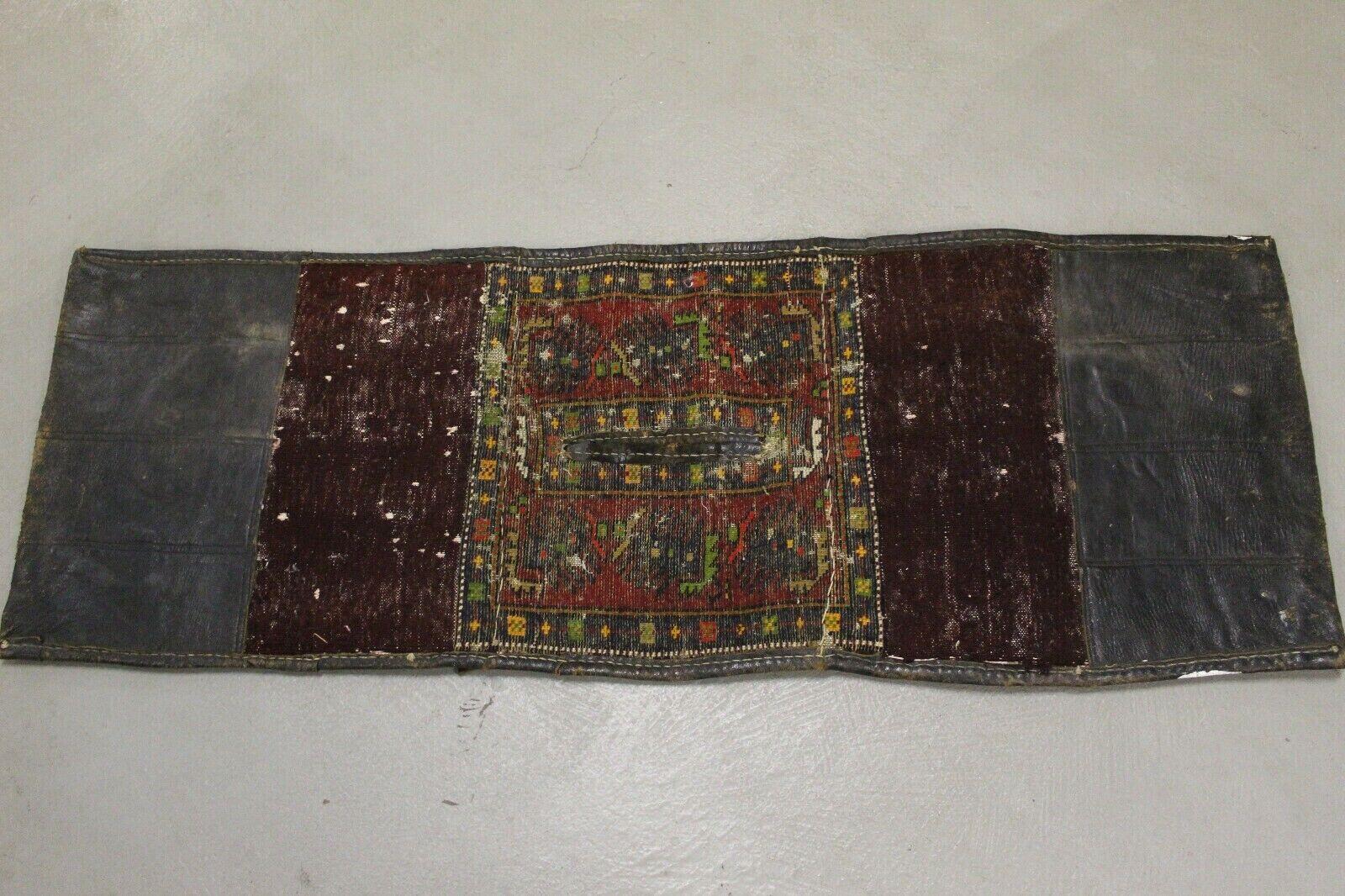 Mid-20th Century Handmade Vintage Persian Style Malayer Saddle Bag 1.4' x 4.2', 1960s - 1K16 For Sale