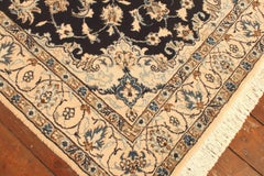 Handmade Vintage Persian Style Nain Rug 3.9' x 6.6', 1980s - 1T53