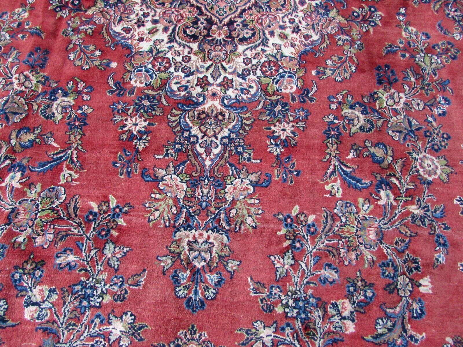 Handmade Vintage Persian Style Sarouk Oversize Rug 10.3' x 16.2', 1970s, 1Q58 For Sale 3