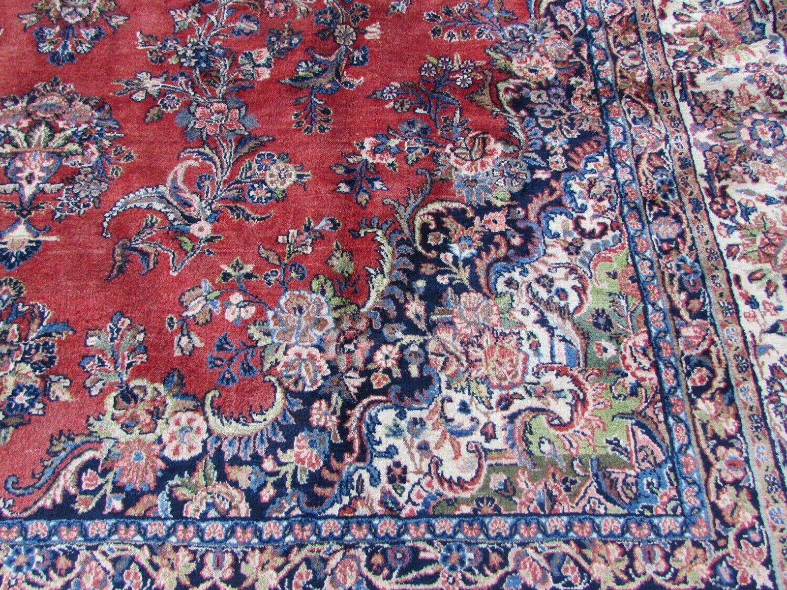 Handmade Vintage Persian Style Sarouk Oversize Rug 10.3' x 16.2', 1970s, 1Q58 For Sale 4