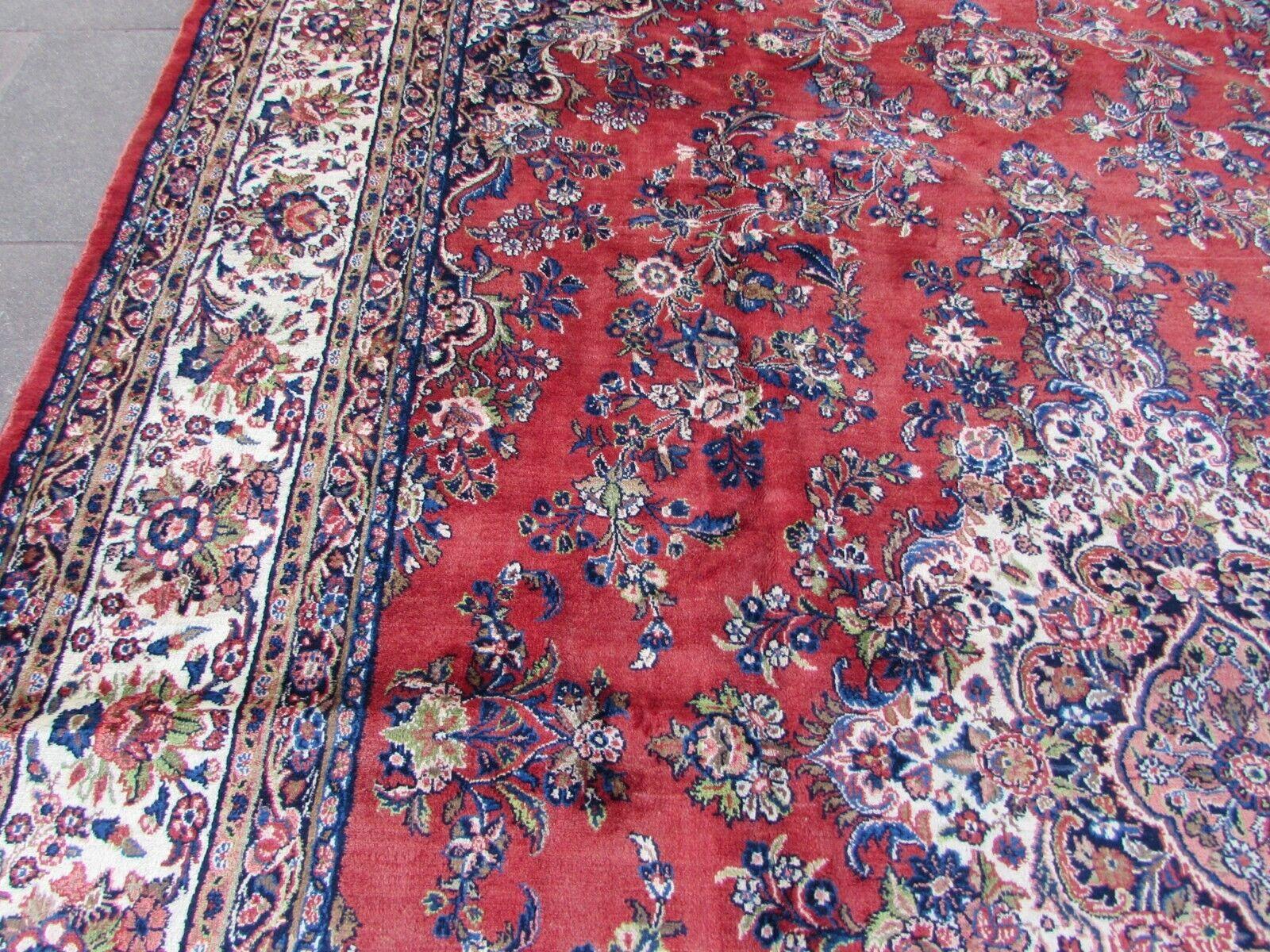 Handgefertigter Sarouk Oversize-Teppich im persischen Vintage-Stil 10,3' x 16,2', 1970er Jahre, 1Q58 im Zustand „Gut“ im Angebot in Bordeaux, FR