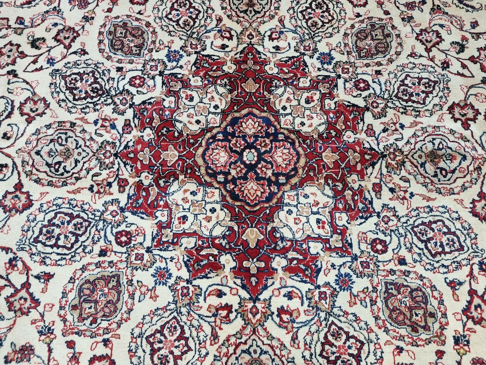 Wool Handmade Vintage Persian Style Sarouk Oversize Rug 10.4' x 13.2', 1970s - 1D67 For Sale