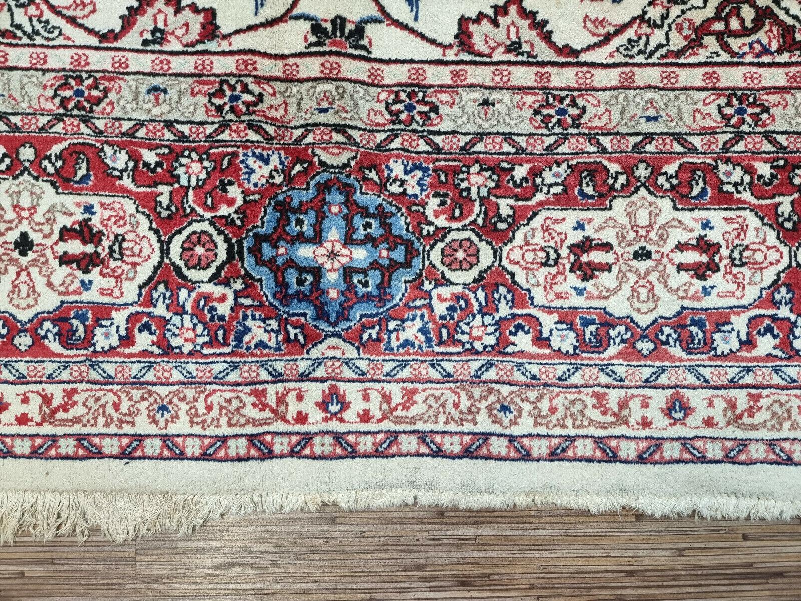 Handmade Vintage Persian Style Sarouk Oversize Rug 10.4' x 13.2', 1970s - 1D67 For Sale 2