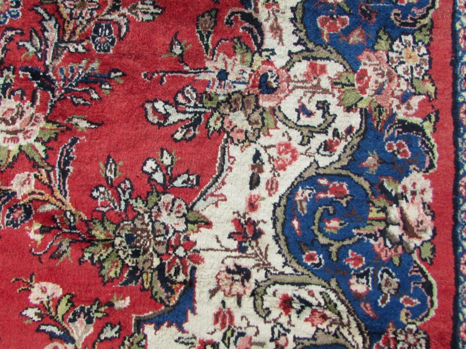 French Handmade Vintage Persian Style Sarouk Oversize Rug 10.7' x 16.4', 1970s - 1Q72 For Sale