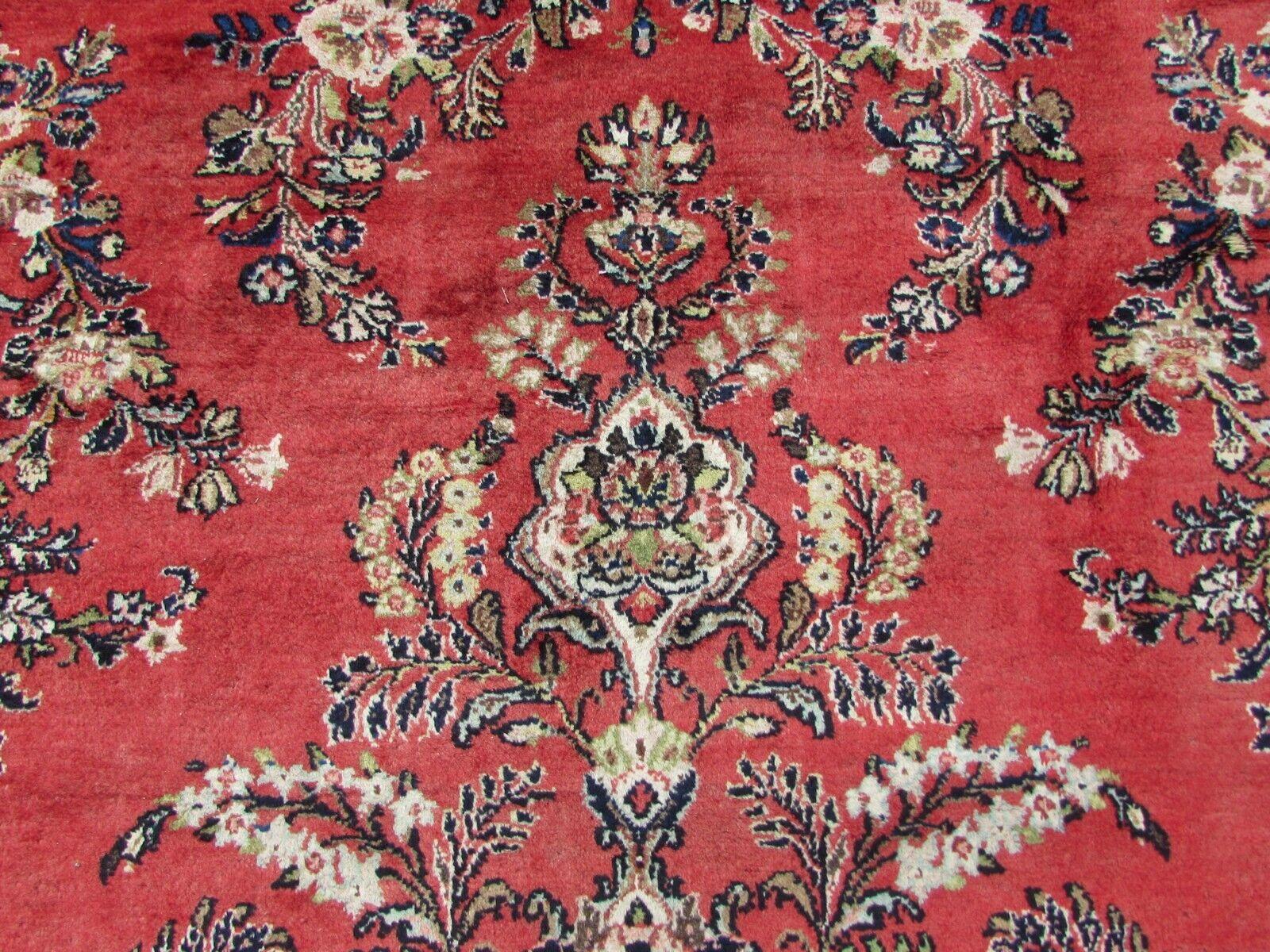 Handmade Vintage Persian Style Sarouk Oversize Rug 10.7' x 16.4', 1970s - 1Q72 For Sale 1