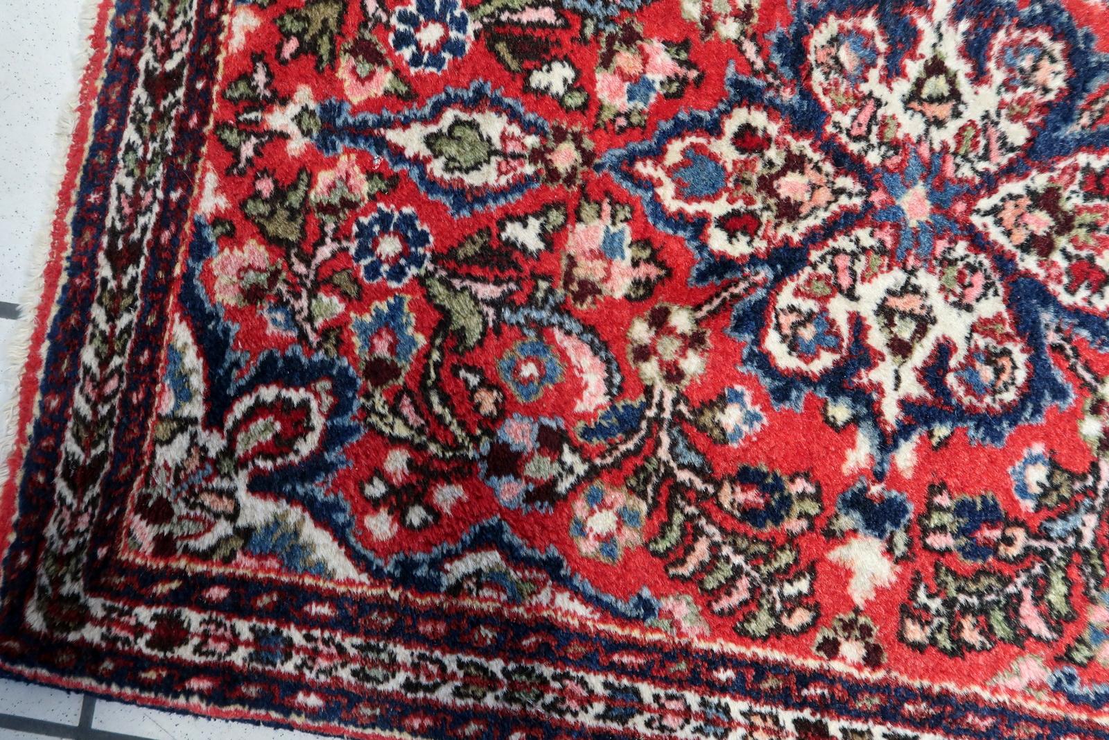 Handgefertigter Sarouk-Teppich im persischen Stil, 1960er Jahre - 1C1075 (Wolle) im Angebot