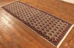 Handmade Vintage Persian Style Senneh Runner Rug 3.4' x 10.1', 1970s - 1T43