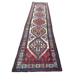 Tapis de course vintage de style persan Serab 2.9' x 12.9', 1960s - 1S15