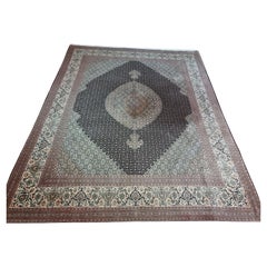 Handgefertigter Vintage-Tabriz 50 Raj-Teppich im persischen Stil 8.2' x 10.3', 1980er Jahre - 1D66