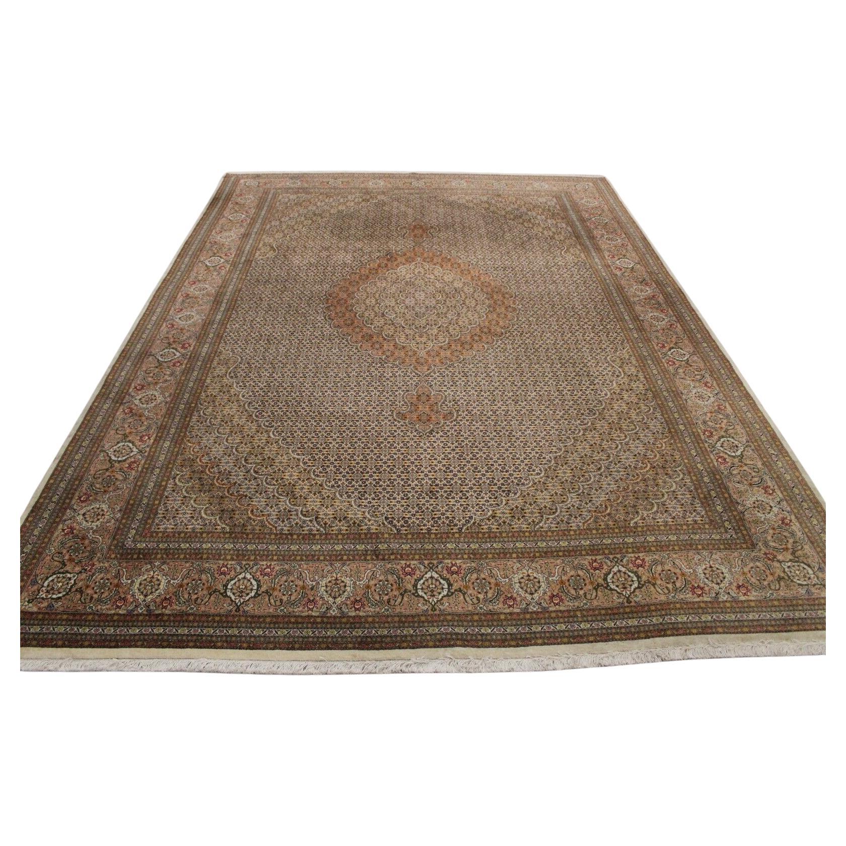 Handgefertigter Vintage-Tabriz 50 Raj-Teppich im persischen Stil 8.2' x 11,3', 1960er Jahre - 1K41