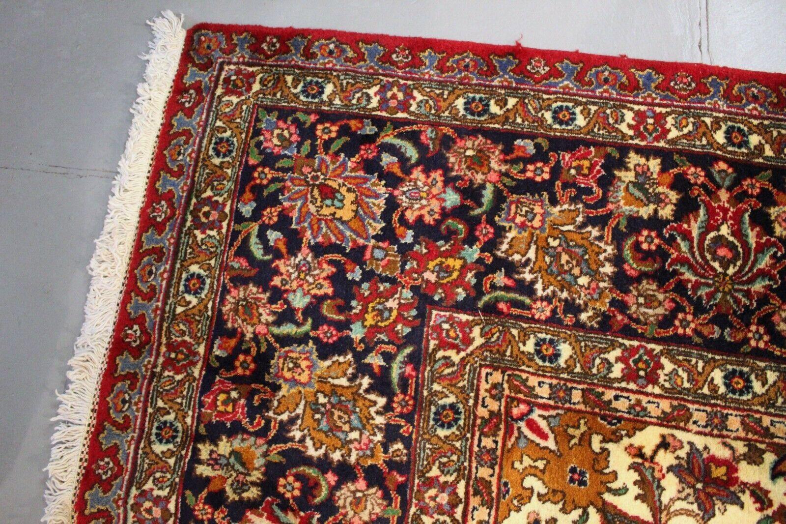 Handmade Vintage Persian Style Tabriz Oversize Rug 12.3' x 20.6', 1960s - 1K47 For Sale 4