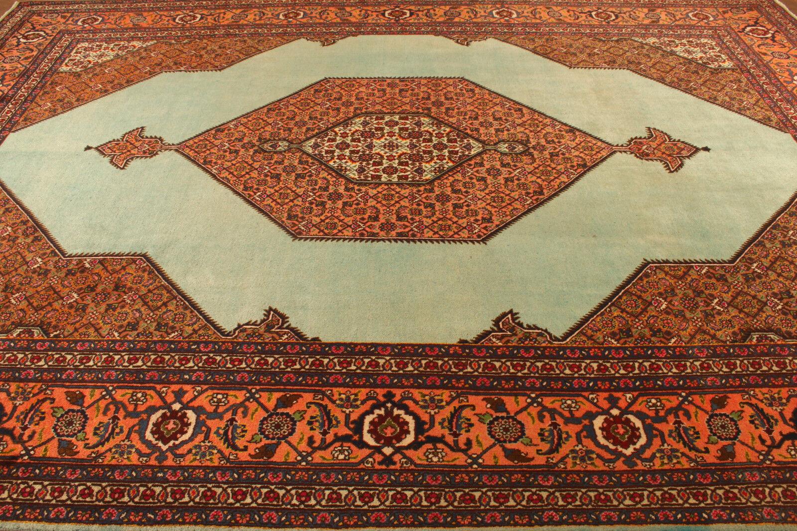Handmade Vintage Persian Style Tabriz Rug 9.6' x 13.2', 1970s - 1T42 For Sale 2