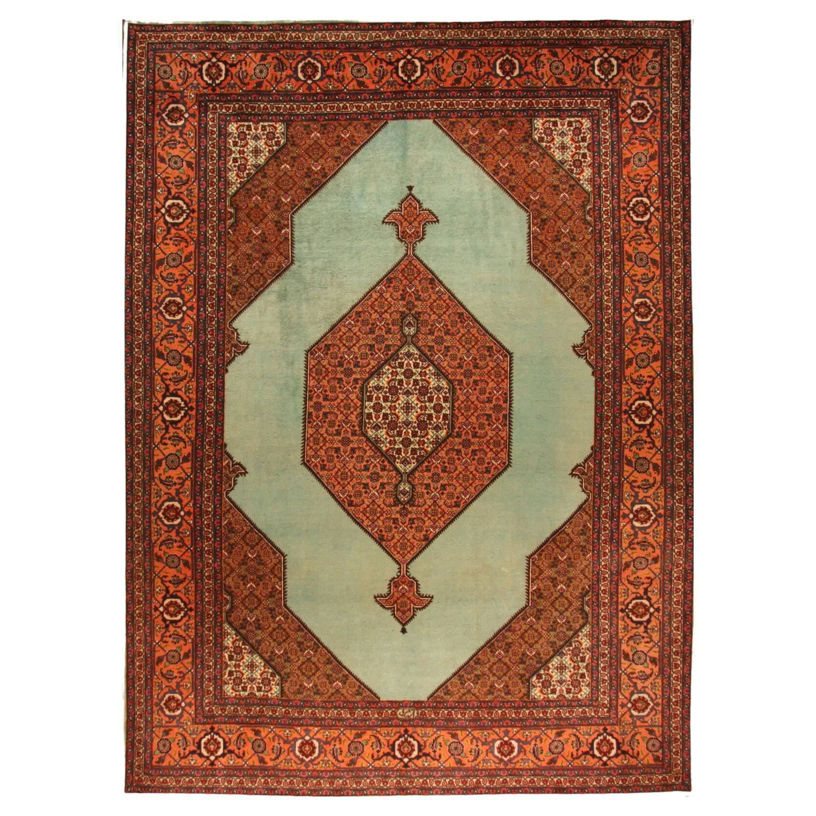Handmade Vintage Persian Style Tabriz Rug 9.6' x 13.2', 1970s - 1T42 For Sale