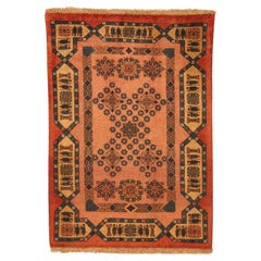 Handgefertigter Yalameh-Teppich im persischen Vintage-Stil 3.3' x 4,6', 1990er Jahre - 1T18