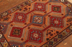 Handmade Vintage Persian Style Yalameh Rug 3.4' x 4.7', 1990s - 1T17
