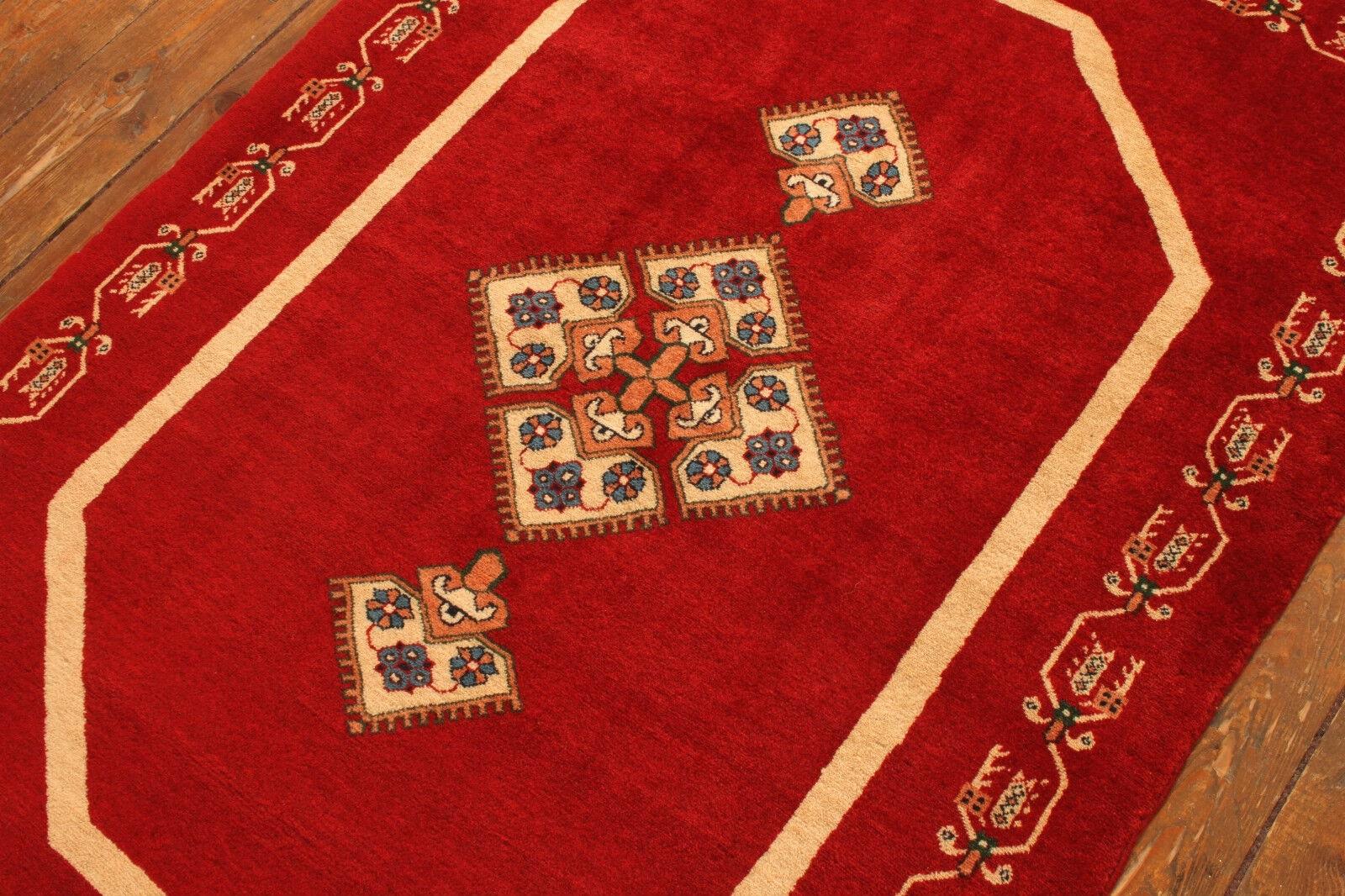Handmade Vintage Persian Style Yalameh Rug

Dimensions: 3.4’ x 4.9’ (approximately 105 cm x 150 cm)
Material: 100% Wool
Era: 1990s
Condition: Excellent, as new

This exquisite handmade Yalameh rug embodies the rich cultural heritage of Persian