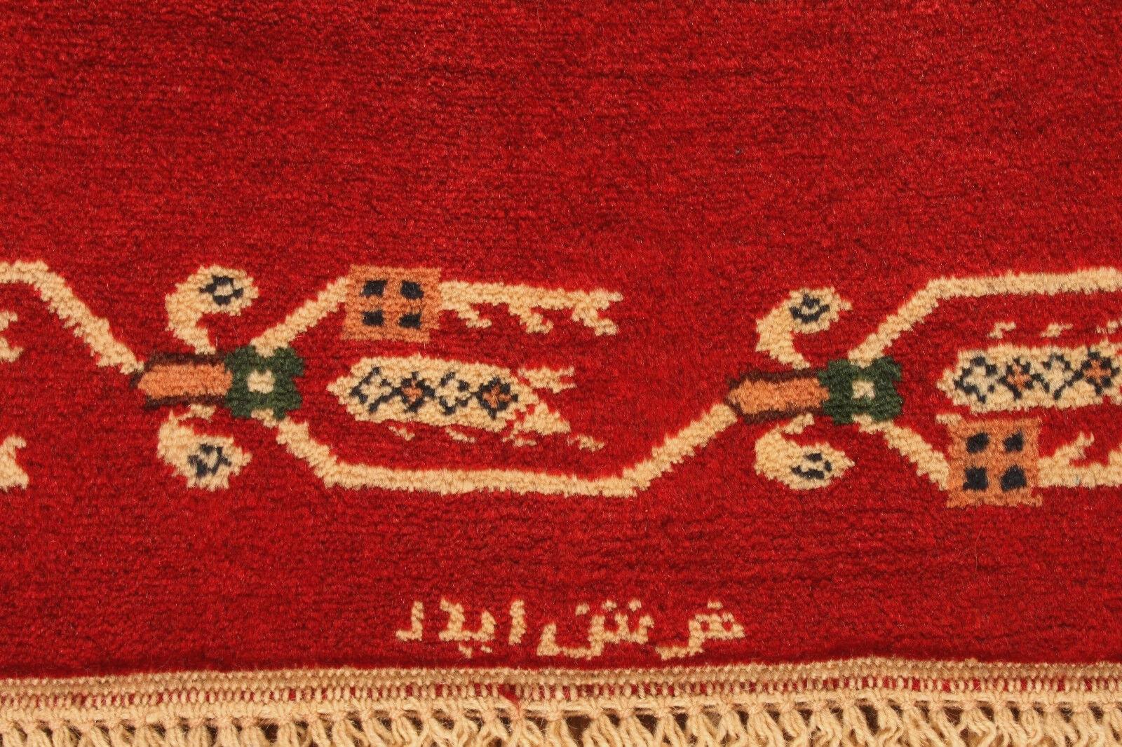 Wool Handmade Vintage Persian Style Yalameh Rug 3.4' x 4.9', 1990s - 1T21 For Sale