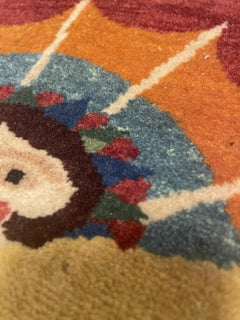 Handmade Vintage Persian Tabriz Rug 2.3' x 2.5', 1970s - 1N59