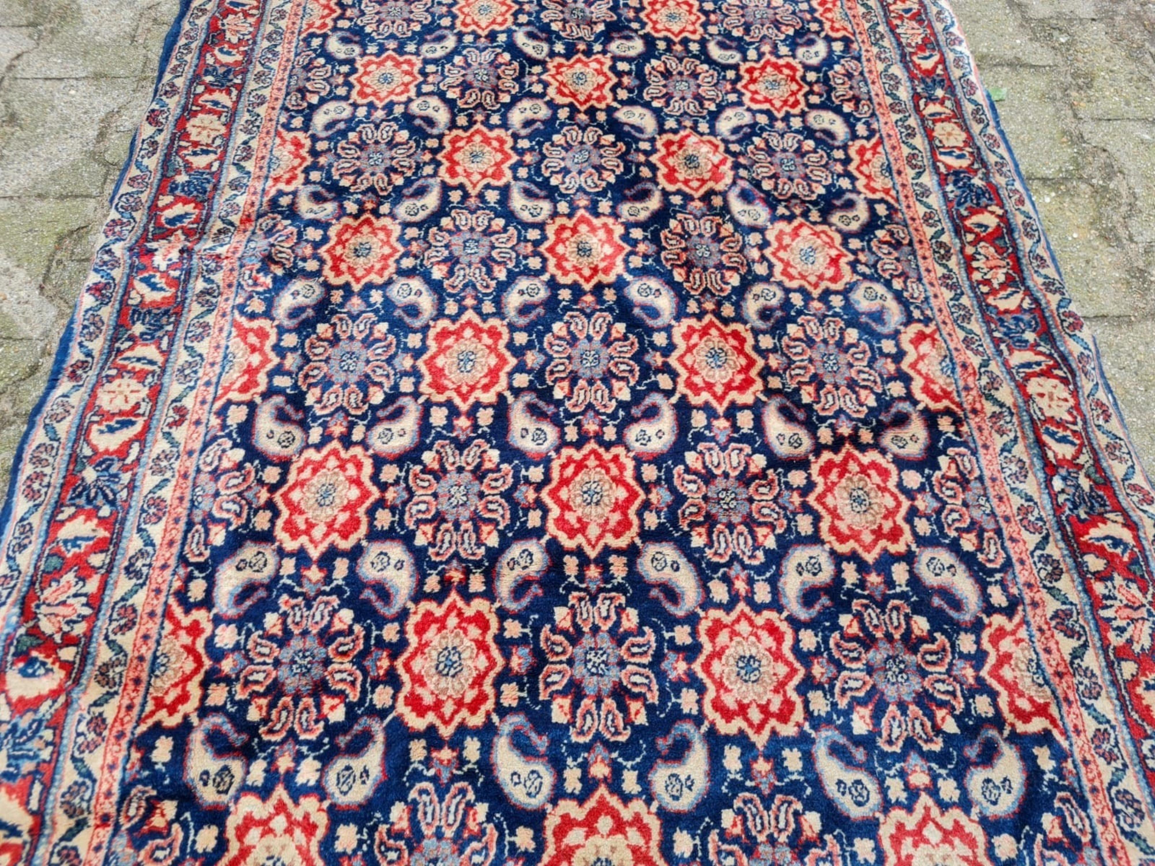 Handmade Vintage Persian Tabriz Rug 3.3' x 5.1' 1960s - 2K56 In Good Condition For Sale In Bordeaux, FR
