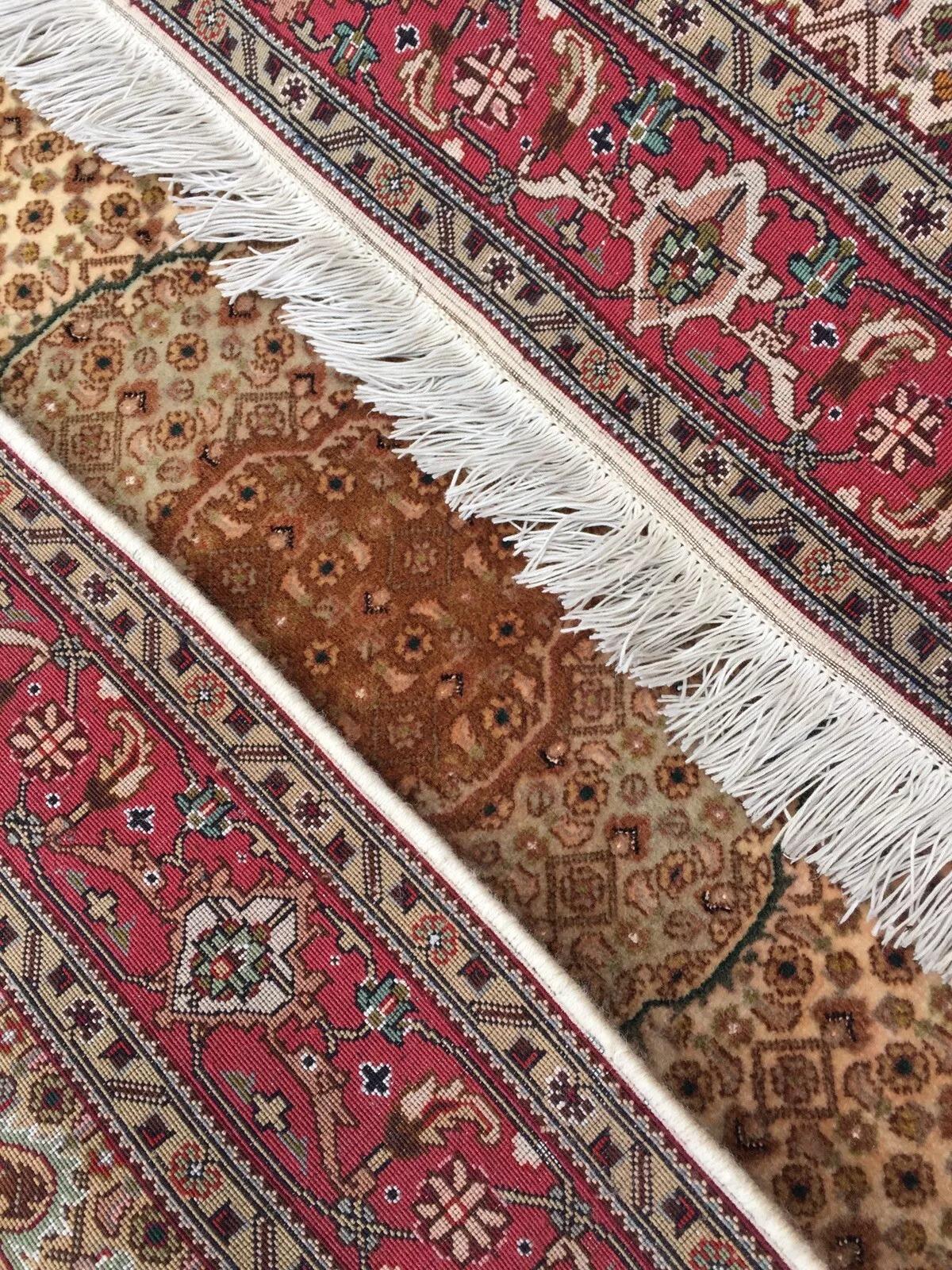 Noué à la main Tapis Persan Tabriz Vintage fait main 3.3' x 5.2' 1970s - 3K04 en vente