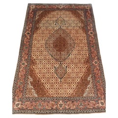 Handmade Vintage Persian Tabriz Rug 3.3' x 5.2' 1970s - 3K04