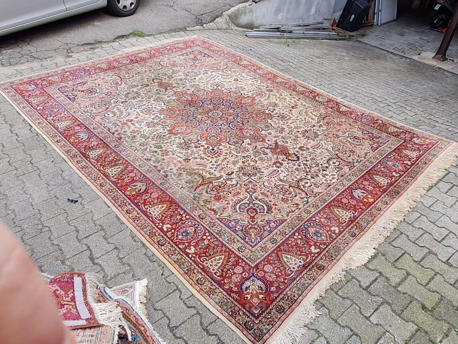 Handgefertigter Vintage Persisch Tabriz Teppich 9.7' x 12.9' (297cm x 392cm) 1950s - 2K09 (Französisch) im Angebot
