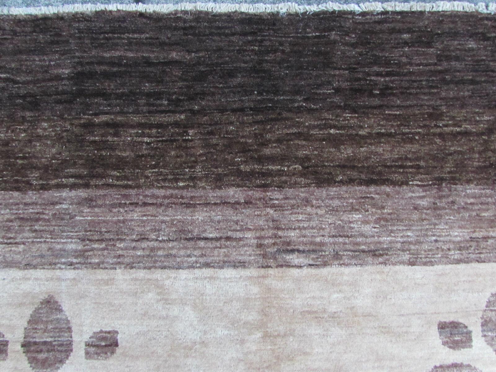 Handgefertigter Gabbeh-Teppich im persischen Stil 6,2' x 8,7', 1970er Jahre - 1Q65 (Wolle) im Angebot