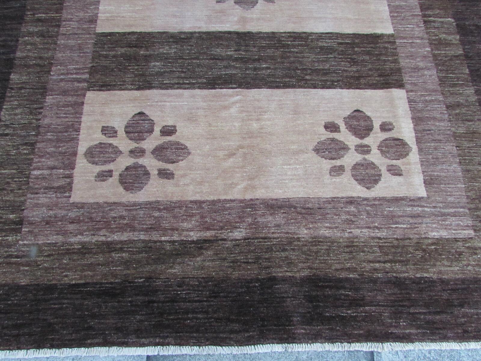 Handgefertigter Gabbeh-Teppich im persischen Stil 6,2' x 8,7', 1970er Jahre - 1Q65 im Angebot 2